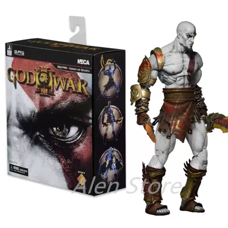 

Фигурка NECA God of War 3 Kratos [привидение спартанца], ПВХ, игрушечная фигурка, Коллекционная модель куклы