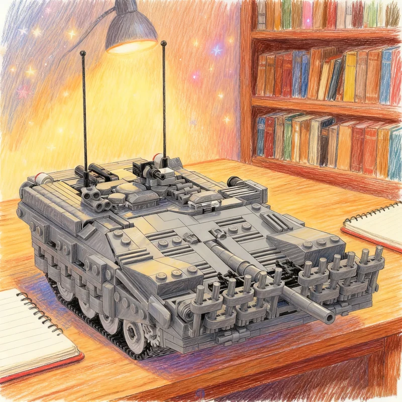 

814pcs MOC Strv C Model Building Blocks Architecture DIY Toys Creative Education Idea Birthday Festival Gifts Brick