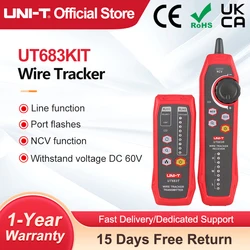 UNI-T UT683KIT Lan Tester Network Wire Tracer Cable Tracker RJ45 RJ11 phone Line Finder riparazione strumento di rete