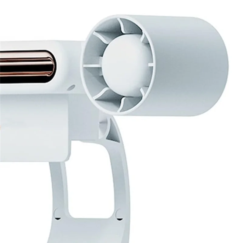 مروحة شحن مكيف الهواء المحمولة CYCLI مع ضوء LED، مروحة كتم الصوت المضيئة، مروحة صغيرة بشاشة معلقة بأربع سرعات