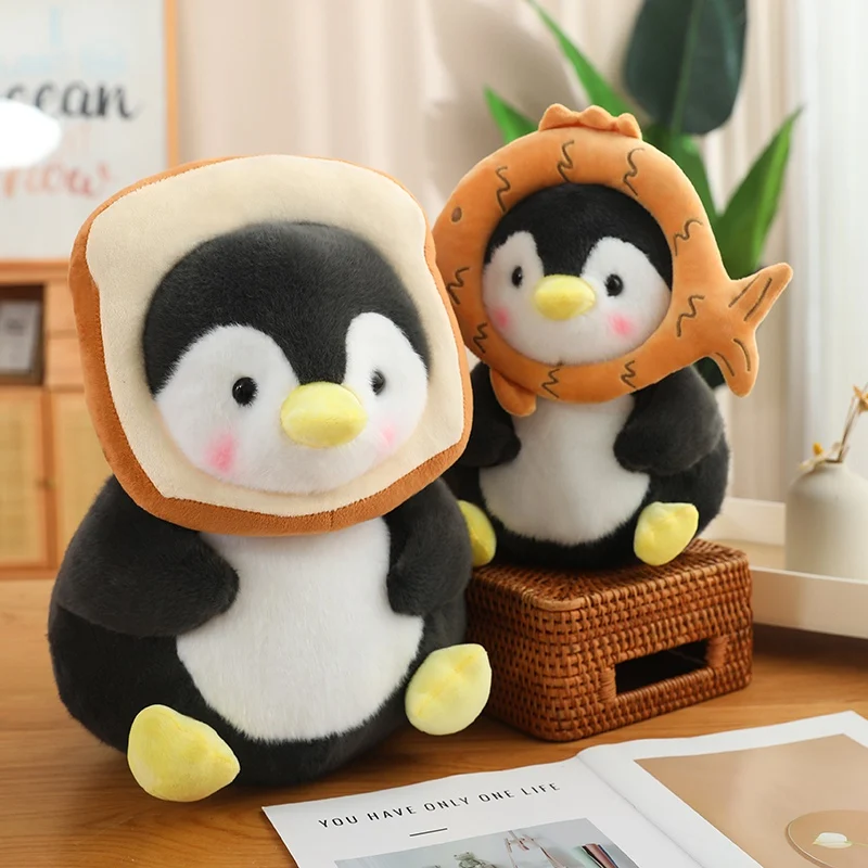 Kawaii Penguin Plush ของเล่นน่ารัก Penguin เปิดไดโนเสาร์กระต่าย Unicorn ตุ๊กตาตุ๊กตาการ์ตูนสัตว์หมอนของขวัญวันเกิด