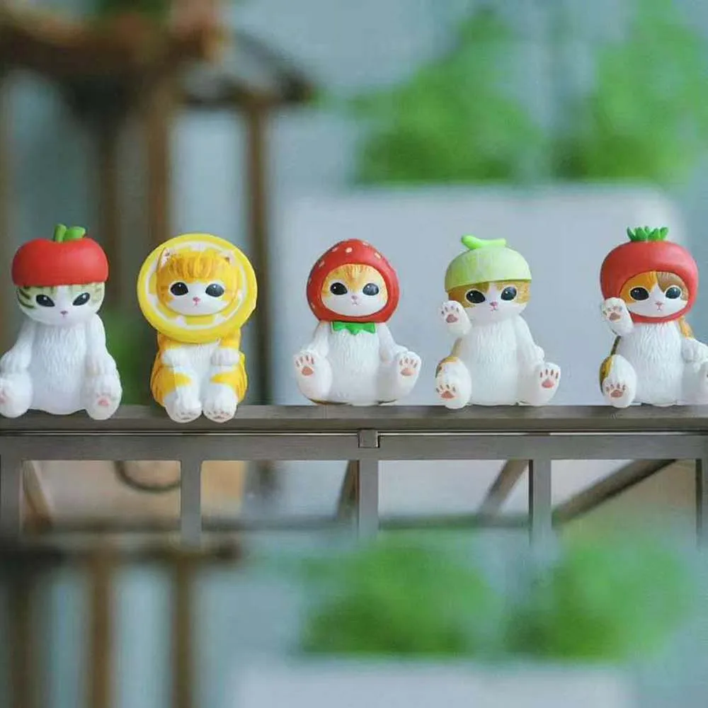 

Mofusand Blind Box Toy Fruit Series Cat Cute Anime Action Figure Doll Desktop Decoration Collection Children's Birthday Gifts