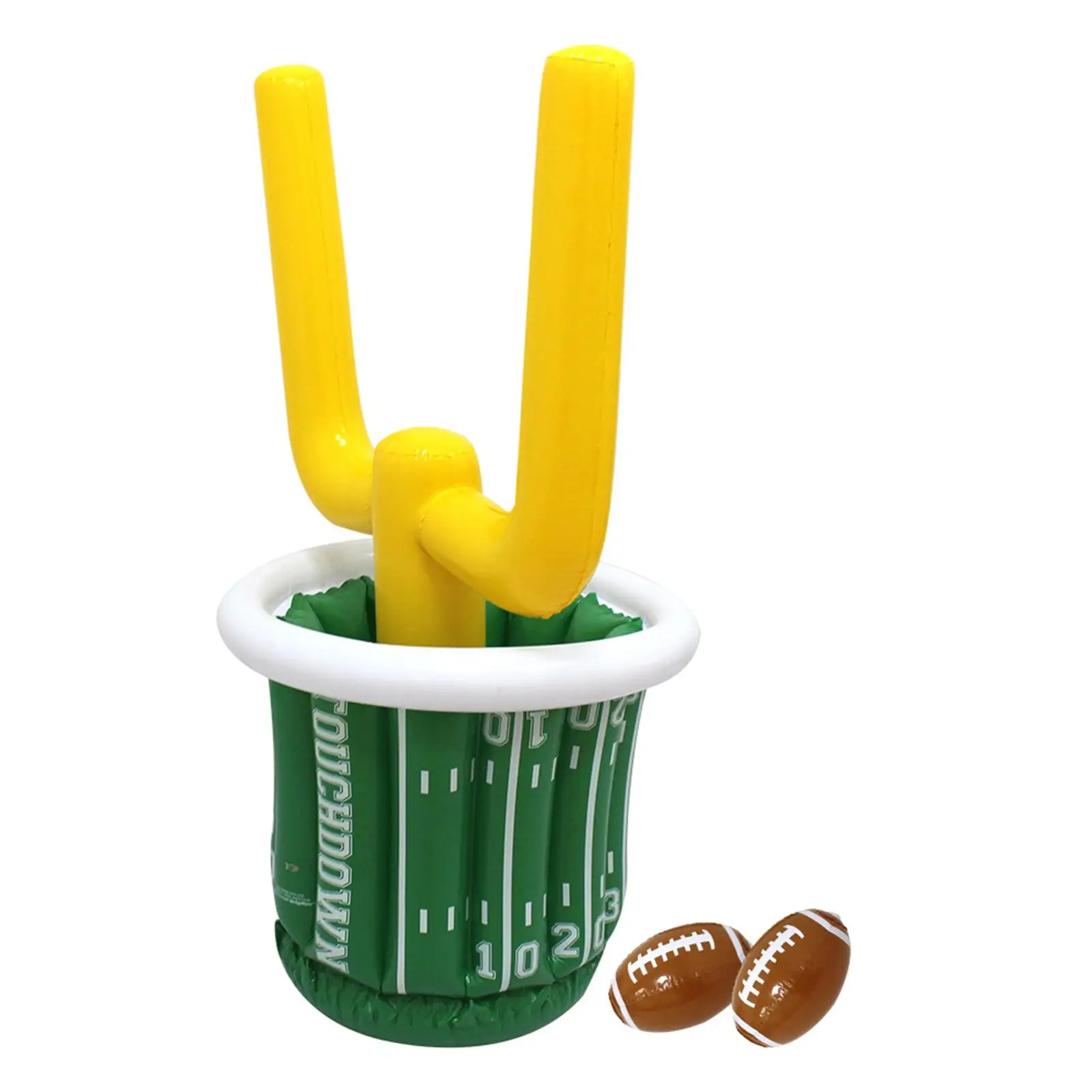 Inflatable Ice Bucket Drink Holder PVC Toss Toy Multifunctional Lightweight Interactive Rubgy Game Ice Bucket for Birthday