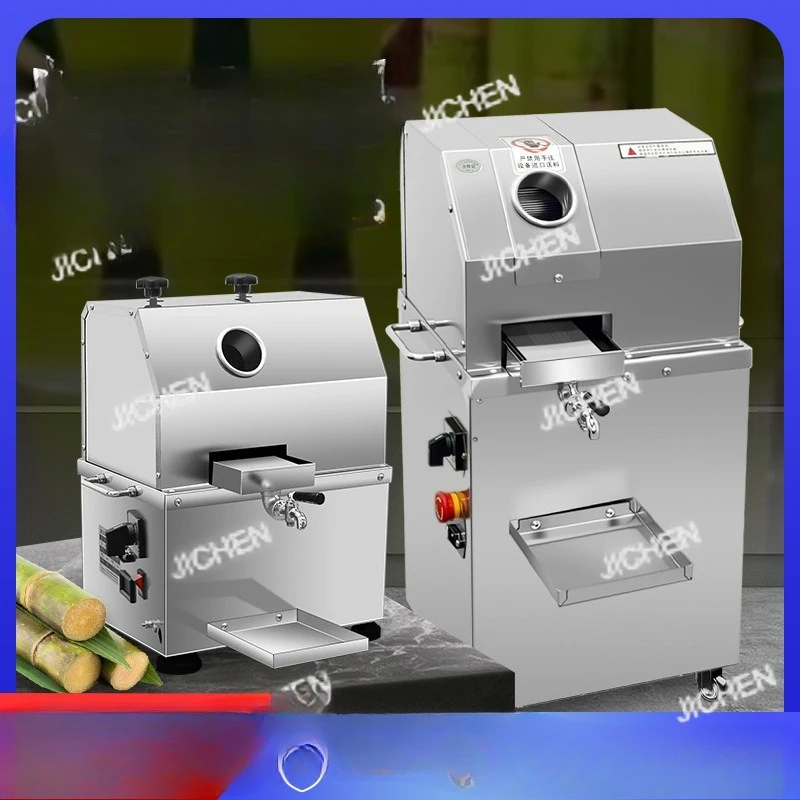 

Электрическая настольная соковыжималка для сахарного тростника из нержавеющей стали, автоматический аккумуляторный пресс, артефакт киоска