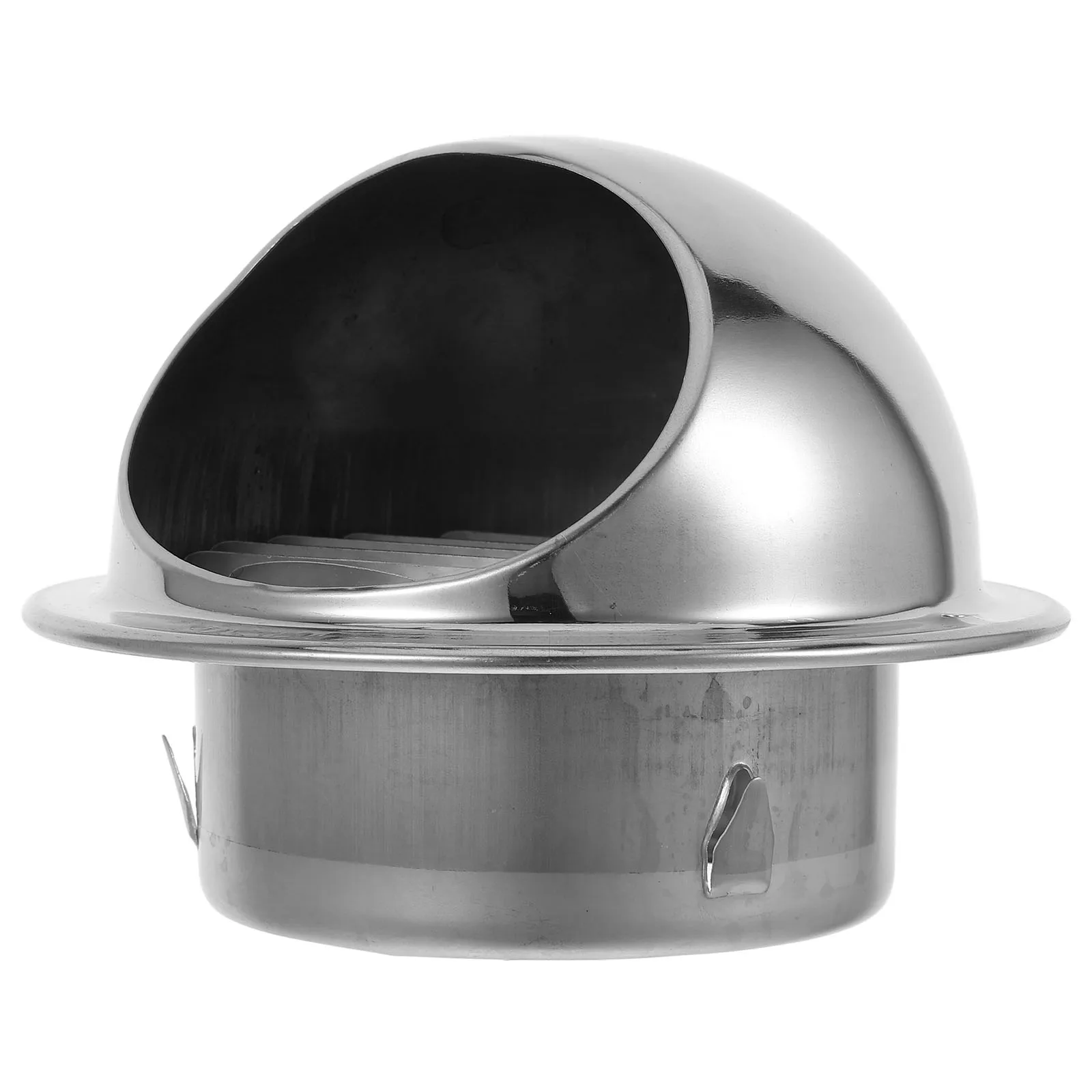 

Stainless Steel Exhaust Hood Vent Cover Round Silver Metal Kitchen Dryer Outlet Air Vent For Home Use Durable Material