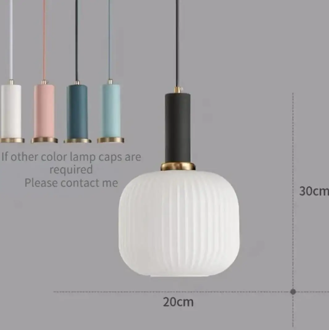 Europa Vintage Kleurrijke Glazen Luxe Hanglamp Verlichting voor Restaurant Eetkamer Slaapkamer Nachtkastje Thuis Plafond Hanglamp