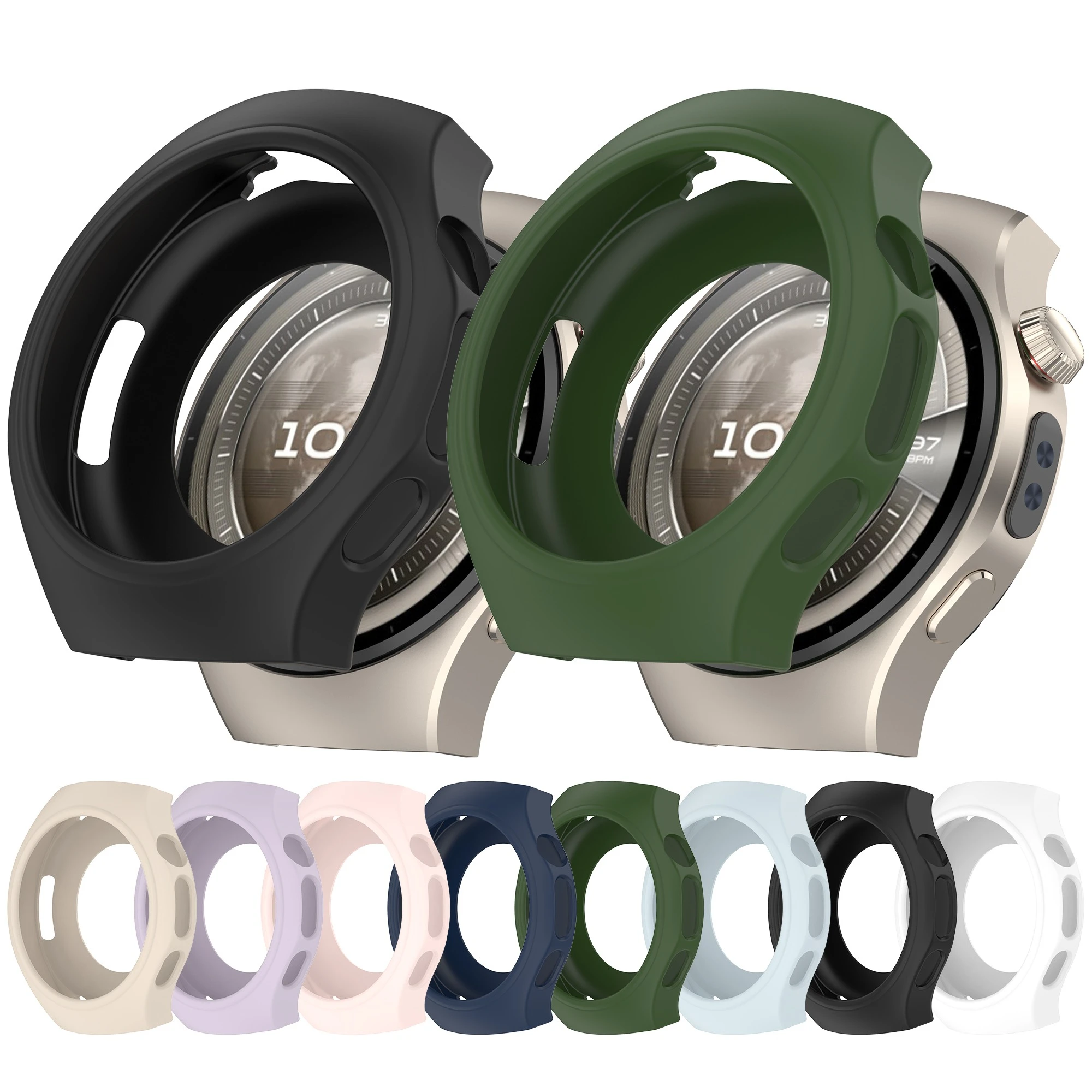 ソフトウォッチケーススーツ Huawei Watch5 42MM/46MM Watch5 シリーズ用のライトカラー TPU シリコンケース