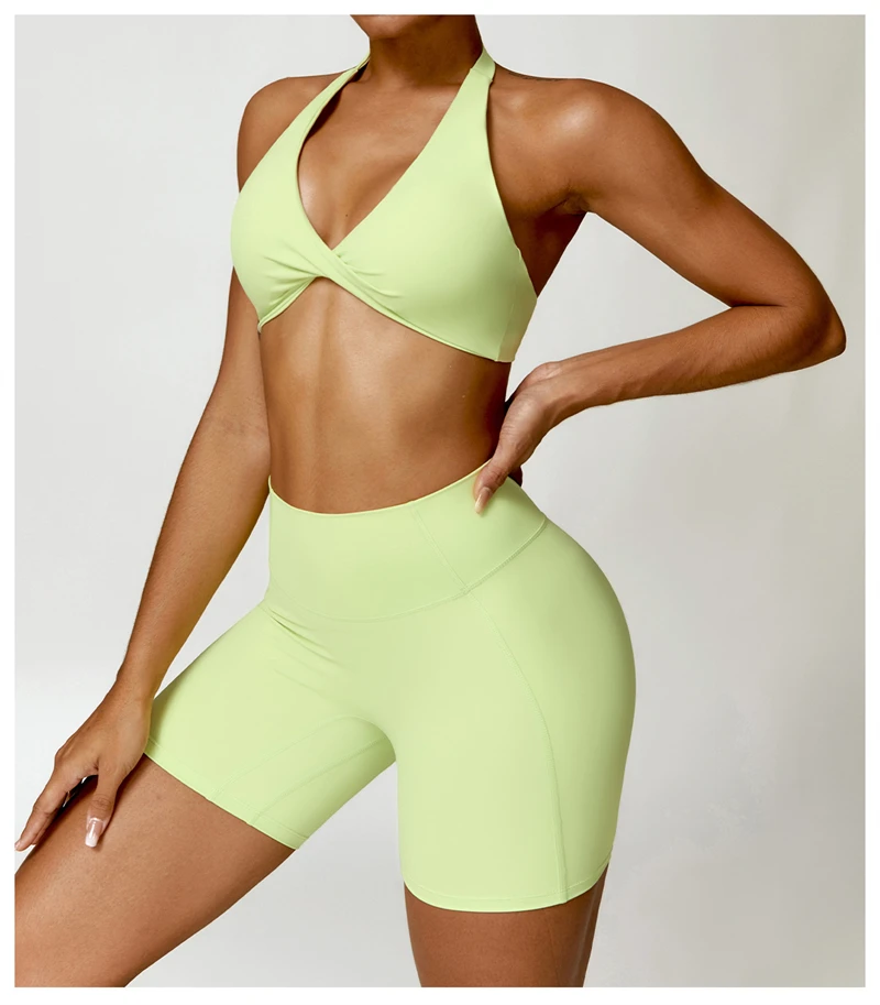 Sport Bra Leggings Suit 2PCS Yoga Set Nude Feeling Workout Sets Women Tracksuit Gym Push Up Fitness Running Workout Sportwear image 6