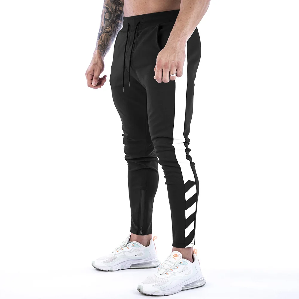 Men Joggers Casual Pants Fitness Men Sportswear Tracksuit Bottoms Skinny Sweatpants Trousers Black Gyms Jogger Track Pants - Image 3