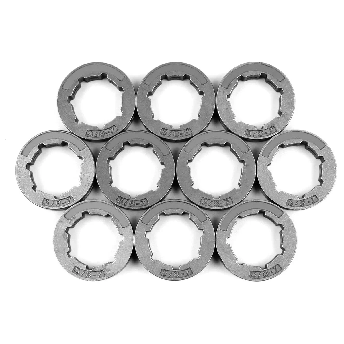 10Pcs 3/8 Inch 7T 22mm Chain Drive Rim Sprocket for HUSQVARNA 266 268 272 280 285 288 355 362 372XP 380 385XP Chainsaw