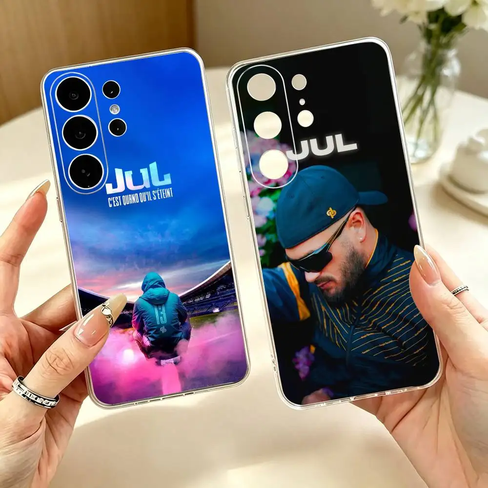 JuL R-Rapper C'est Pas Des Lol  Transparent Phone Case For Samsung S25 S24 S23 S22 S21 S20 Ultra Plus FE Lite Note