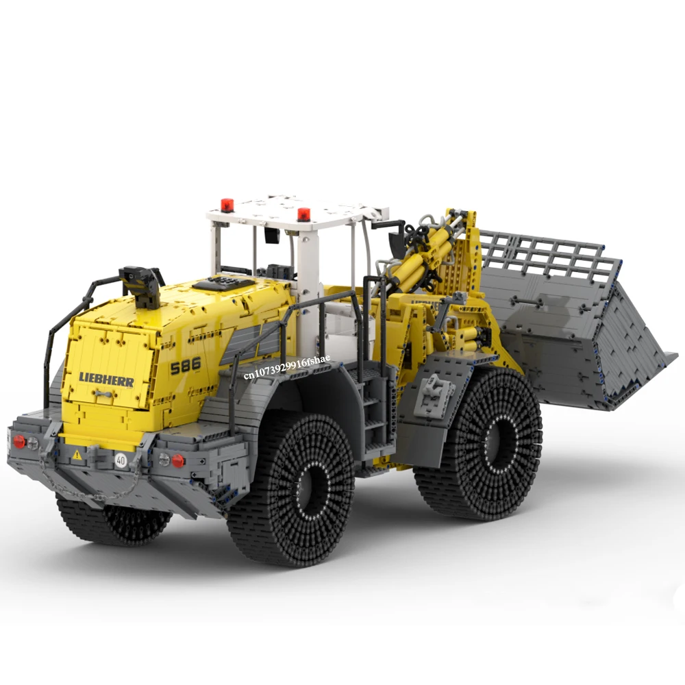 12135 sztuk Moc Engineering RC Liebherr L586 ładowarka kołowa technologia DIY kreatywne pomysły zabawki dla dzieci prezent klocki MOC-49777