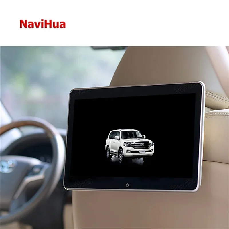 Navihua Android Back Rear Seat Entertainment LCD Headrests Screen Landcruiser Car Headrest  Universal Car Radio