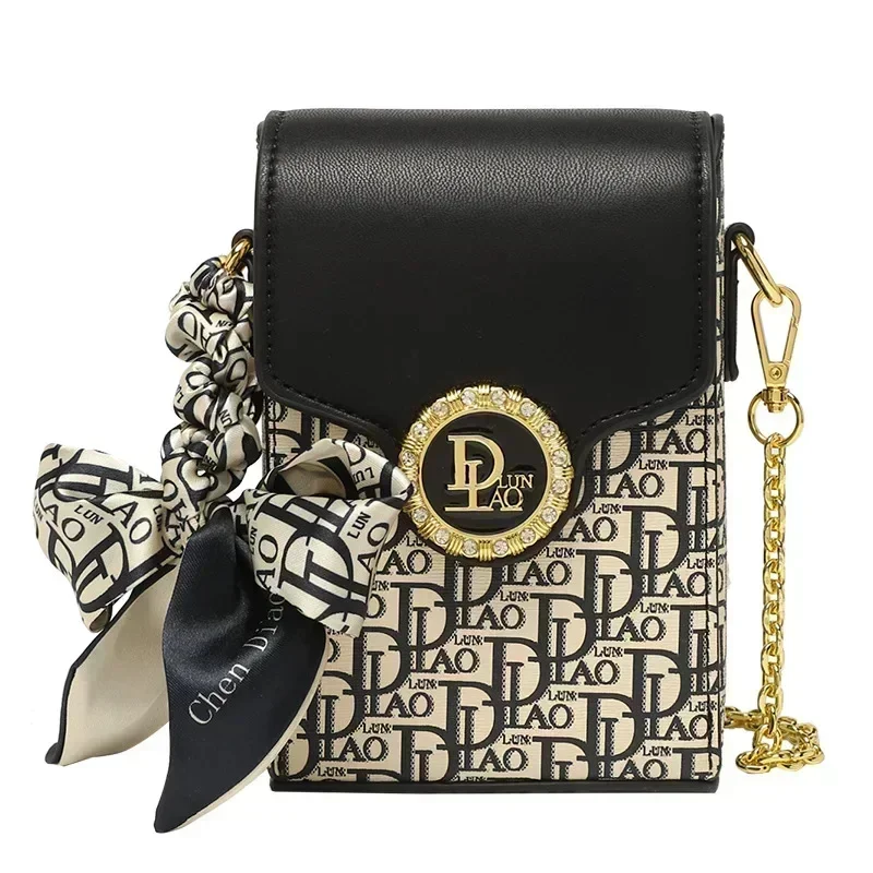 Famoso Designer Luxury Brand Chain Phone borse a tracolla con ricamo di alta qualità borsa e borsette da donna estive