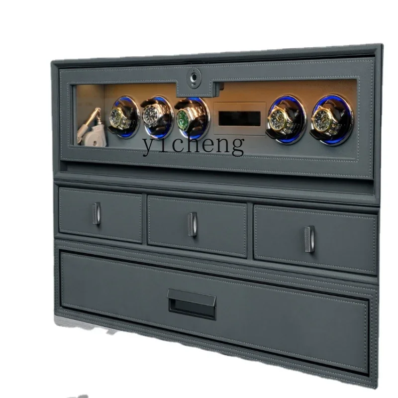 ZZk Shaking Watch-Device Password Drawer-Type Safe Box Household Intelligent Anti-Theft Anti-Magnetic All-Steel Leather