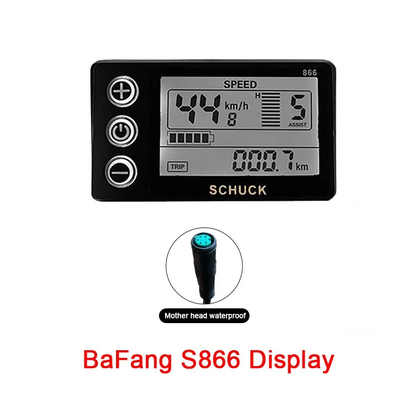 

Electric bicycles Electric Scooters LCD Display Computer S866 Suitable for BaFang Motors 5-hole 5-wire Waterproof Connector