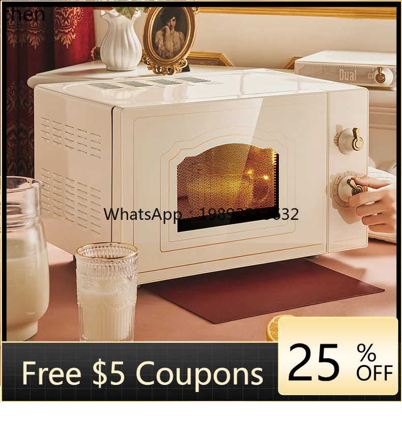 

KX Microwave Oven Steam Oven Integrated Household Small Mini Light Wave Oven Flat Panel