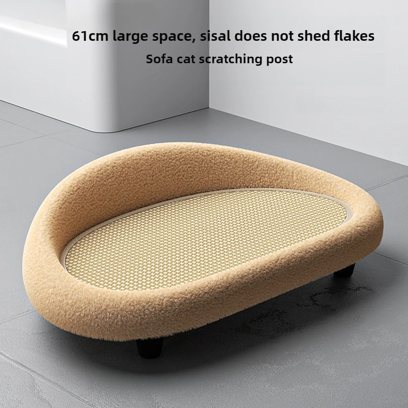

Sisal Cat Scratching Board Wear-Resistant Cat Bed Anti-Slip Cat Lounger Moisture-Proof Feline Sofa