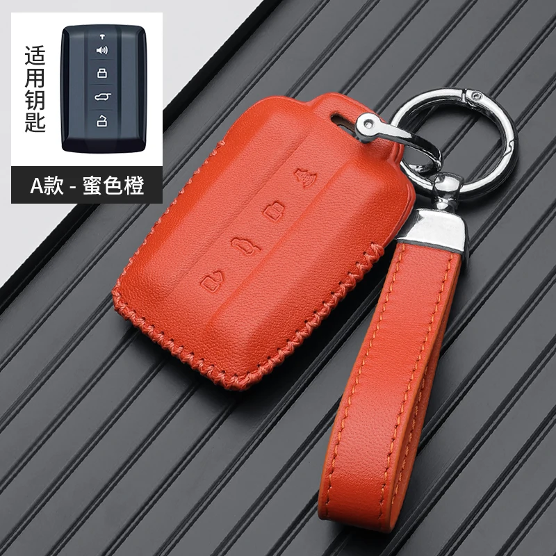 

Car Genuine Leather Key Case Cover Purse For Great Wall GWM WEY TANK 300 500 Tank300 Key Holder Auto Decoration Supplies