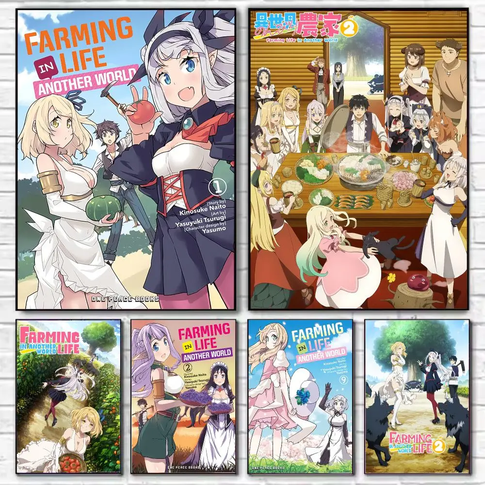 Anime Farming Life in Another World Poster Stylish Wall Art for Living Room Bedroom Study Home Decor Gift