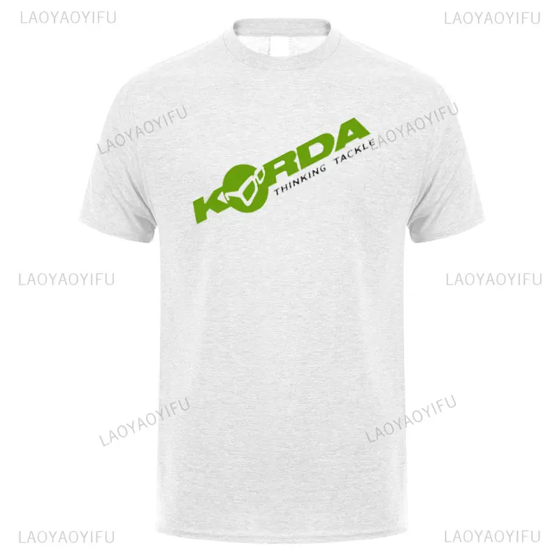 Korda Inspired Tribute Cotton T Shirts Men Casual All-Match Short Sleeve Angling Fishing Fish Carp Leisure Camping Summer Tshirt