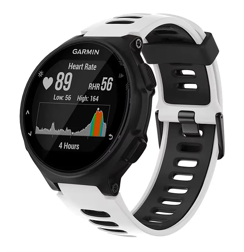 Pasek do Garmin Forerunner 220 230 235 735XT 735 620 630 miękki silikonowy pasek wymiana inteligentna bransoletka do zegarka Correa