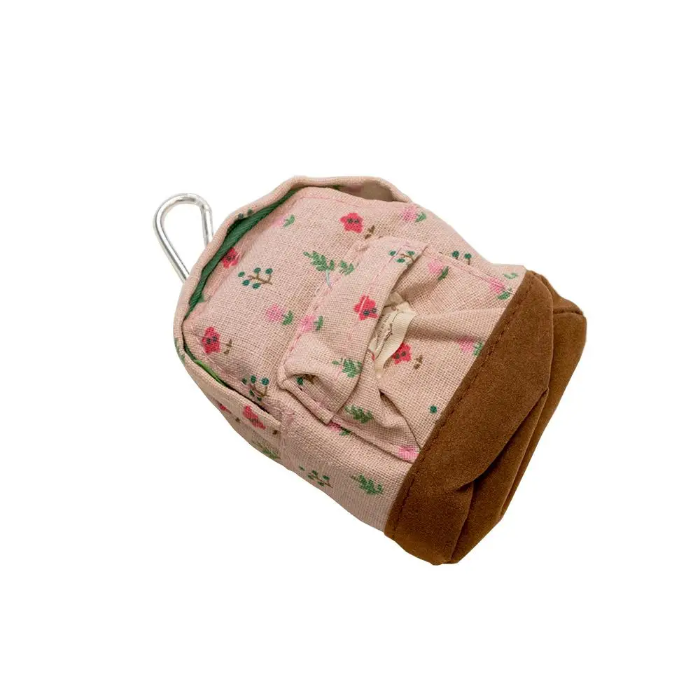 

Quality Girl's Bag Keys Bag Burse School-bag Shape Purses Zipper Bags Mini Floral Design Wallet Card Purses Coin Wallet Purses