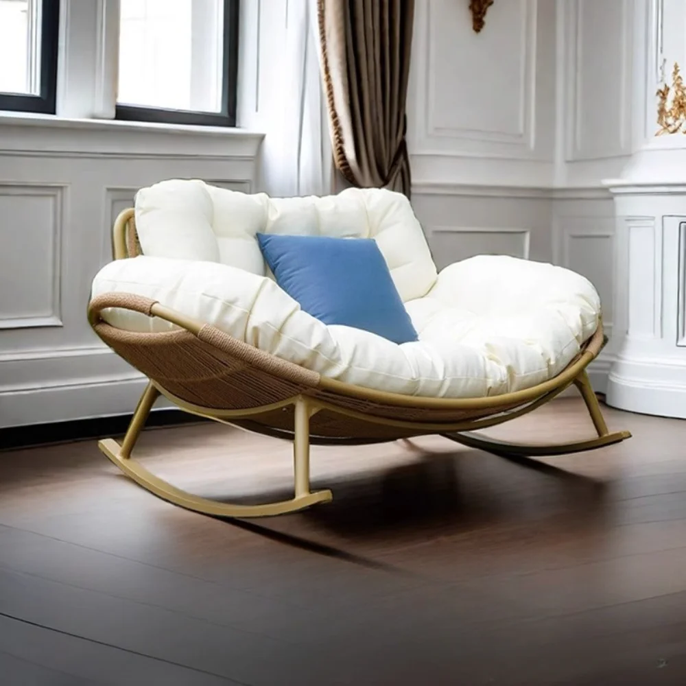 كراسي وسادة أريكة لغرفة المعيشة وغرفة النوم والألعاب كراسي مريحة مصممة هزازة فاخرة من Muebles Para El Hogar لتزيين المنزل