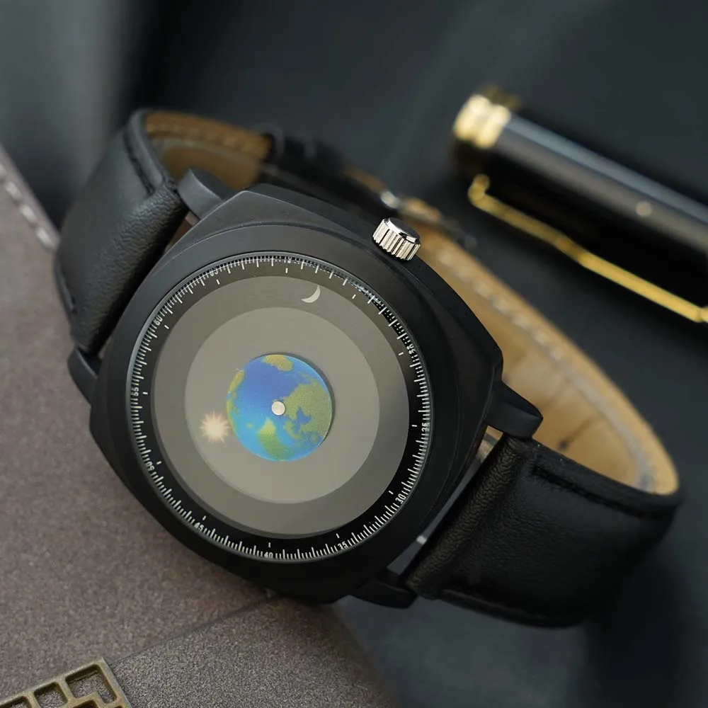 YAZOLE часы мужские минималистичный стиль простые кварцевые наручные часы водонепроницаемые студенческие часы уникальные солнце луна земля руки reloj hombre