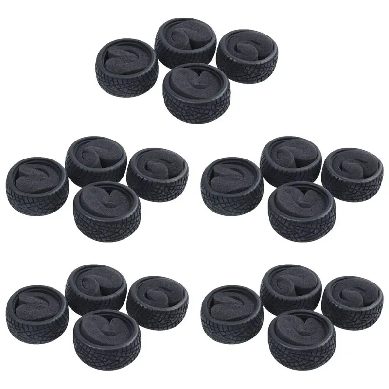 CYGJ-1/10 RC Car On Road Performance Rubber Racing Tire Tyre 8001 With Sponge 20Pcs