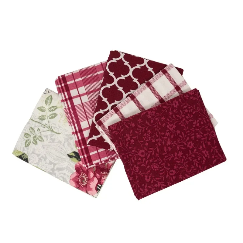 

Best.5Pcs Fast delivery 100% Cotton, Sewing & Crafting, Cranberry Fabric Bundle, 21 x 18.Innovative