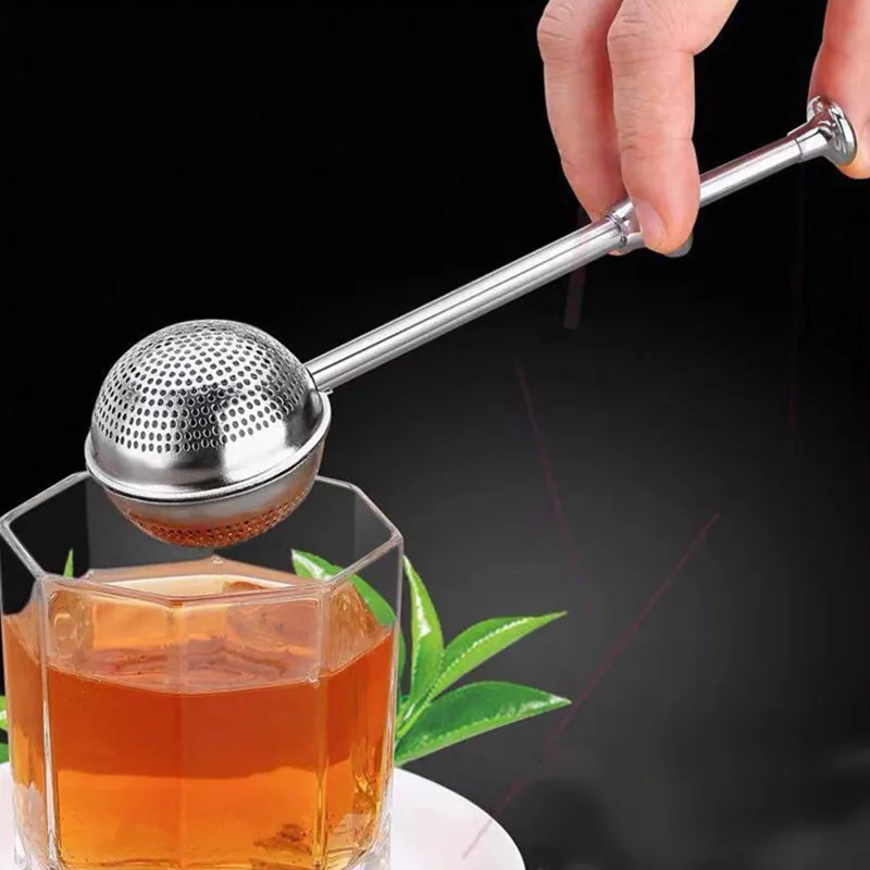 Reusable Stainless Steel Telescopic Tea Infuser for Spice Herb Mate Leaf Strainer Balls Filter Diffuser KitchenTeapot Teaware