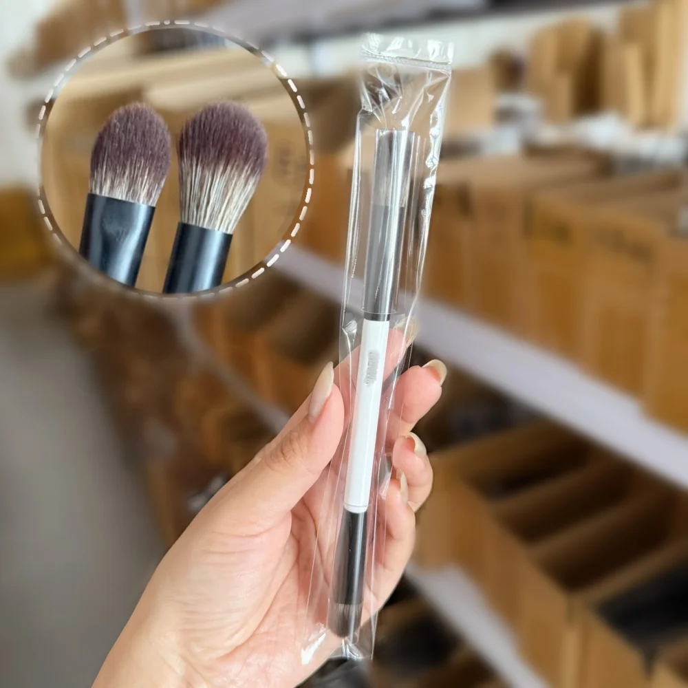 Dual-Ended Foundation Face Brush for Makeup Application