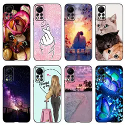 For Infinix Hot 11S NFC Case Colorful Flower Cartoon Cover For Inifnix Hot 11s Hot11S NFC Soft Silicone Phone Case Fundas Bumper