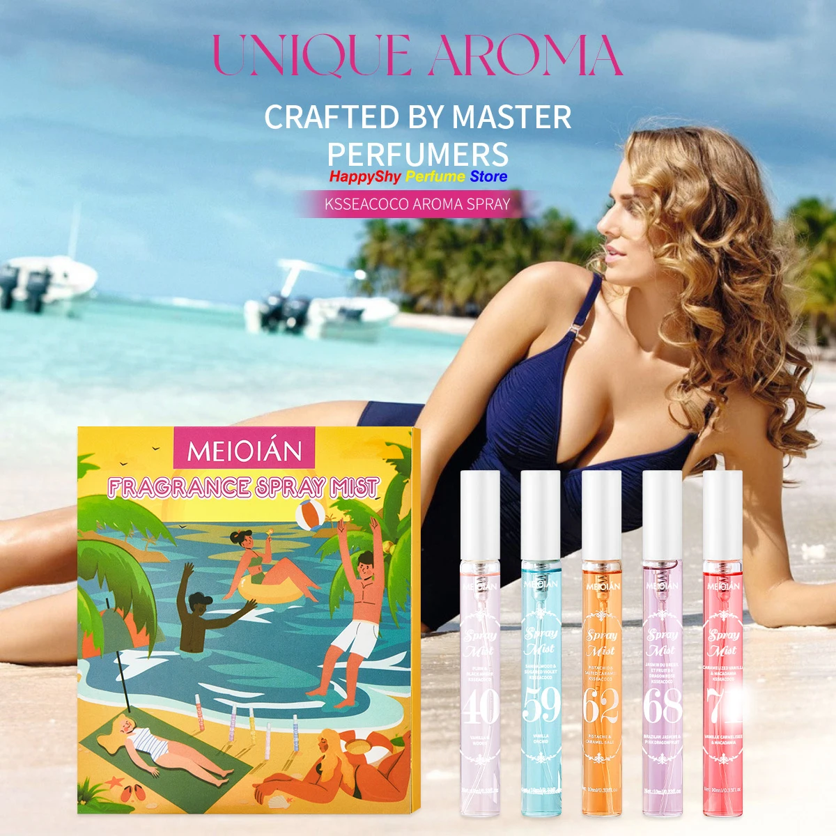 10 مللي هدية صندوق البرازيلي العطور الرقمية الجسم سيارة الملابس الشعر خالية من الكحول رائحة العطر رذاذ طويلة الأمد مزيل العرق الهواء النقي #2