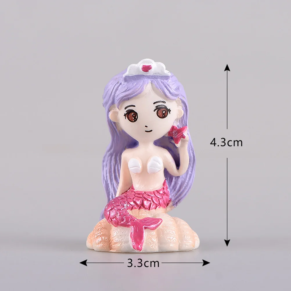 

16Pcs Micro Landscape Ornaments Creative Sea Style Resin Mini Scene Decoration Home Flower Pot Decor Mini Scene Ornament