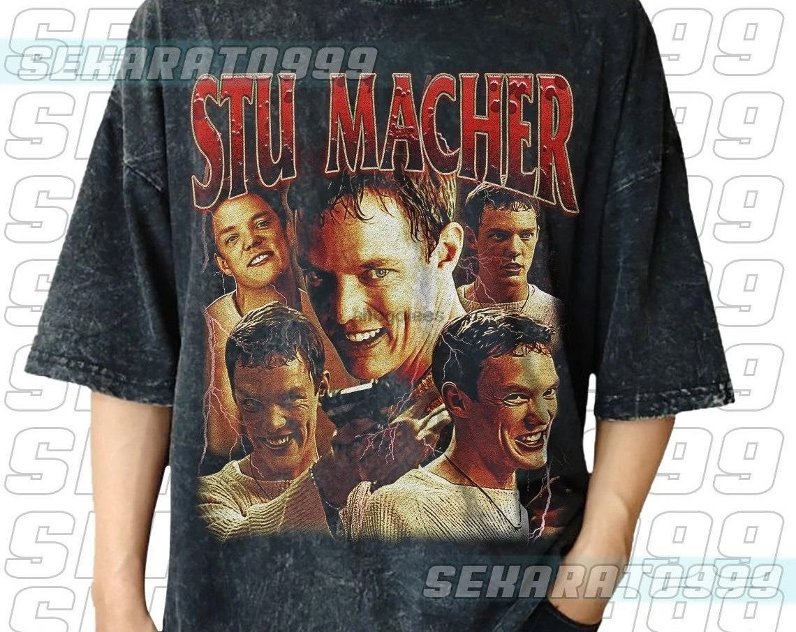 Vintage Wash Stu Macher T Shirt Vintage 90s Bootleg Classic Graphic Matthew Lillard Retro Bootleg Rap Shirt Scream Horror Movie