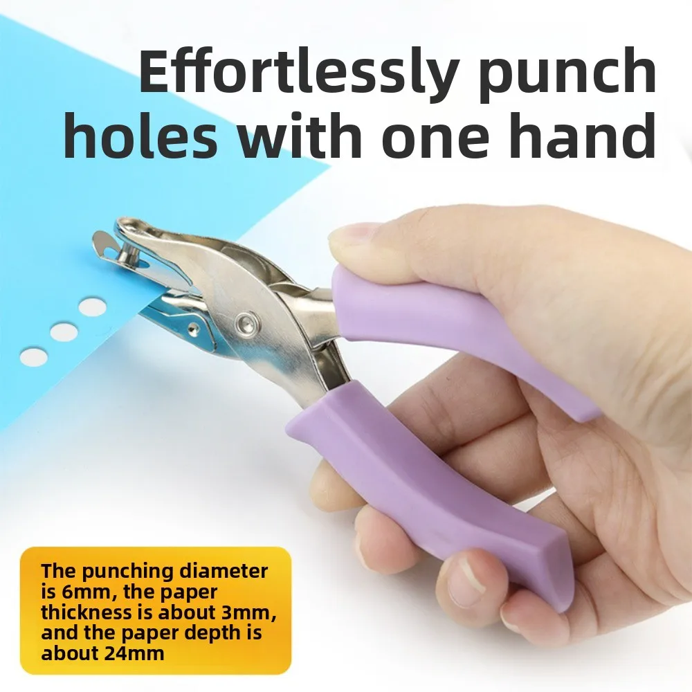 كماشة ثقب واحدة محمولة باليد - أداة ثقب ورق فضفاضة يمكنك صنعها بنفسك للاستخدام المكتبي والمنزلي العملي #2