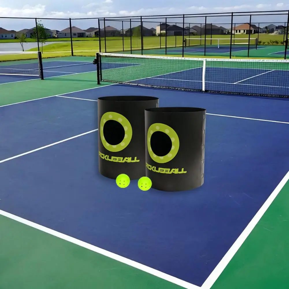 Pickleball Bucket for Parties Foldable Outdoor Pickleball Game Set Portable Team-based Plastic Pickleball Bucket Backyard Beach