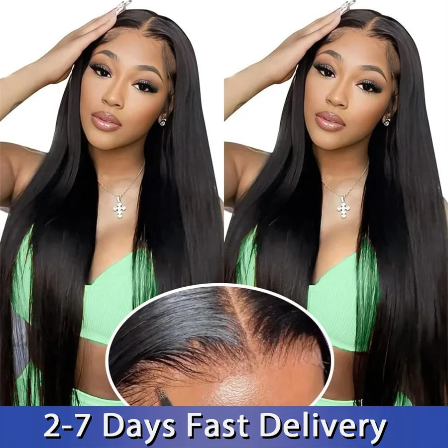 Human Hair Glueless Lace Frontal Wig Glueless 6x4 Lace Wig Human Hair Bling Brazilian Natural Color Straight Human Hair Wigs