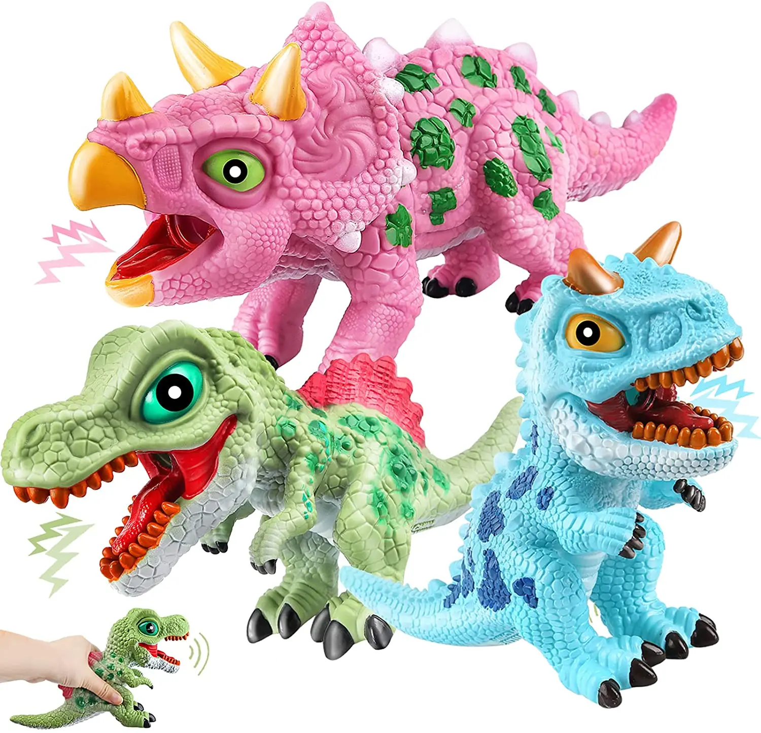 Dinosaur Toy Rubber Dinosaur Soft Toy Boy Gift Stress Relief Squeeze Toys For Boy