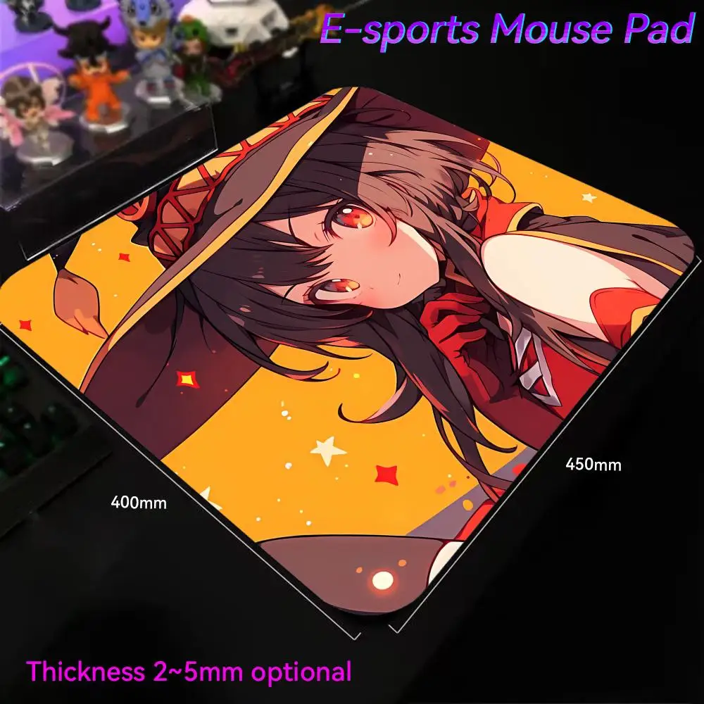 KonoSuba Mouse Pad Small Mouse Pad Tapete Para Escritorio Wrist Cute Desk Accessories Protector 450x400 E-Sports Desk Mat