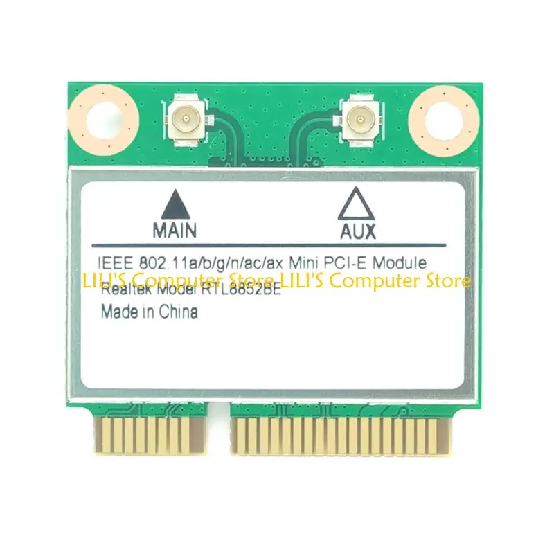

A52B WiFi 6 RTL8852 Wireless Card 2.4Ghz and 5Ghz 1800M Seamlessly Connection Networkiing Card For Laptops And PC