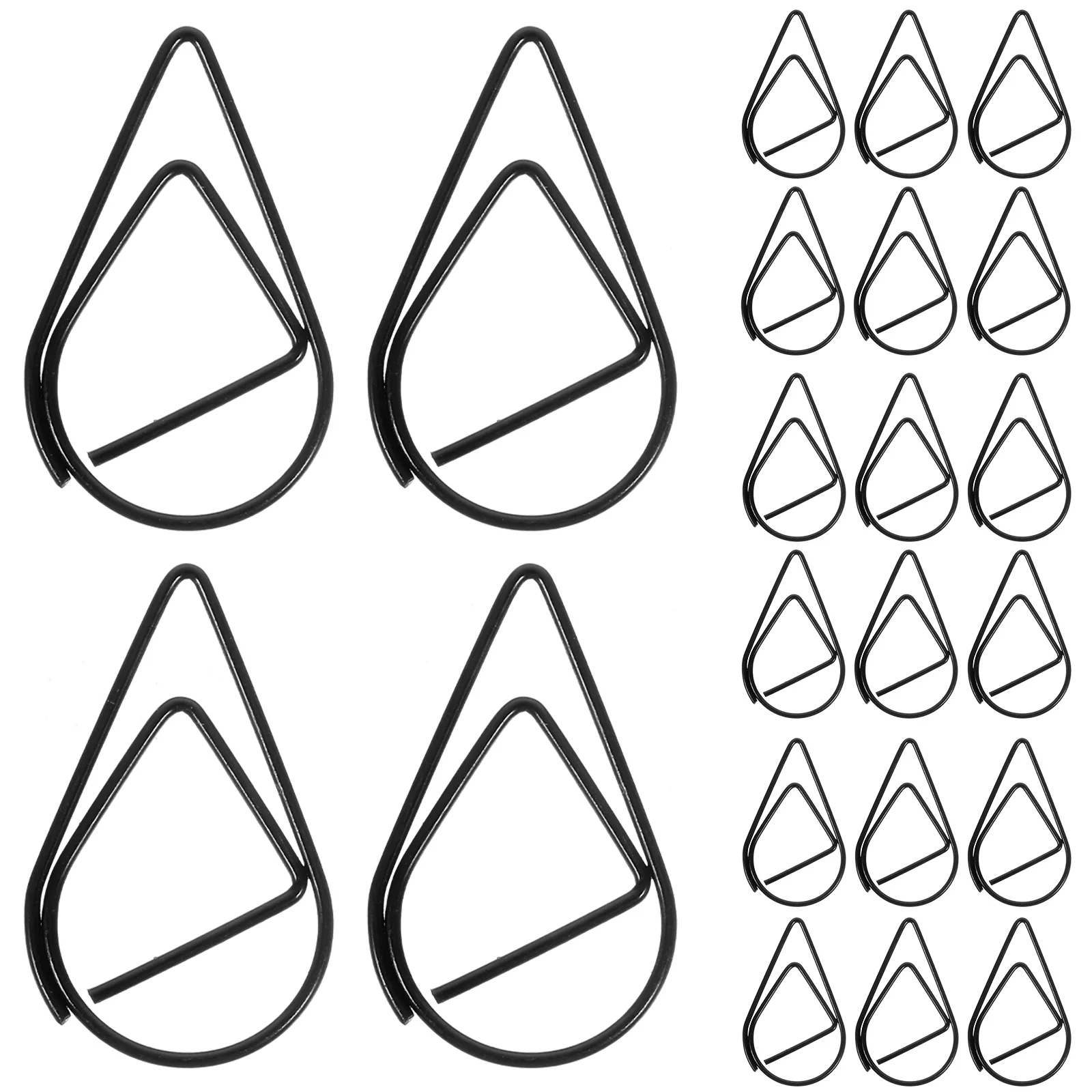 100 Pcs Office File Clips Paper Document Bookmark Student Decorative Paperclips