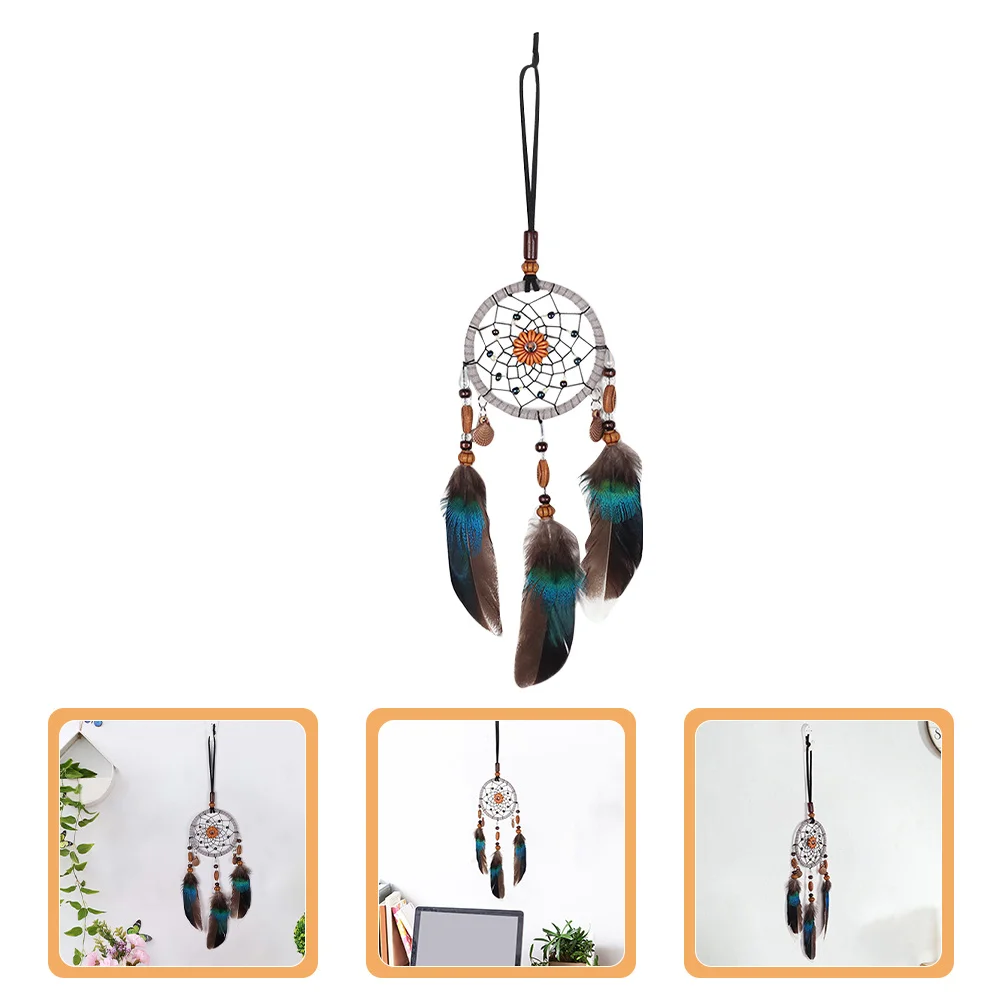 

Dreamcatcher Bohemian Style Hanging Decoration for Home Car Office Dorm Room Ornament Car Hanging Pendant