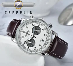 New Fashion  Zeppelin Hindenburg Series Quartz Machine Men's Retro Business Leisure Men's Watch Fashion Watch 2 Colors