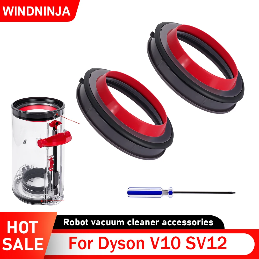 Staub Bin Top Feste Dichtung Ring Für Dyson V10 SV12 Staubsauger Zubehör Staub Sammlung Tasse Top Dichtung Ring Ersatzteile