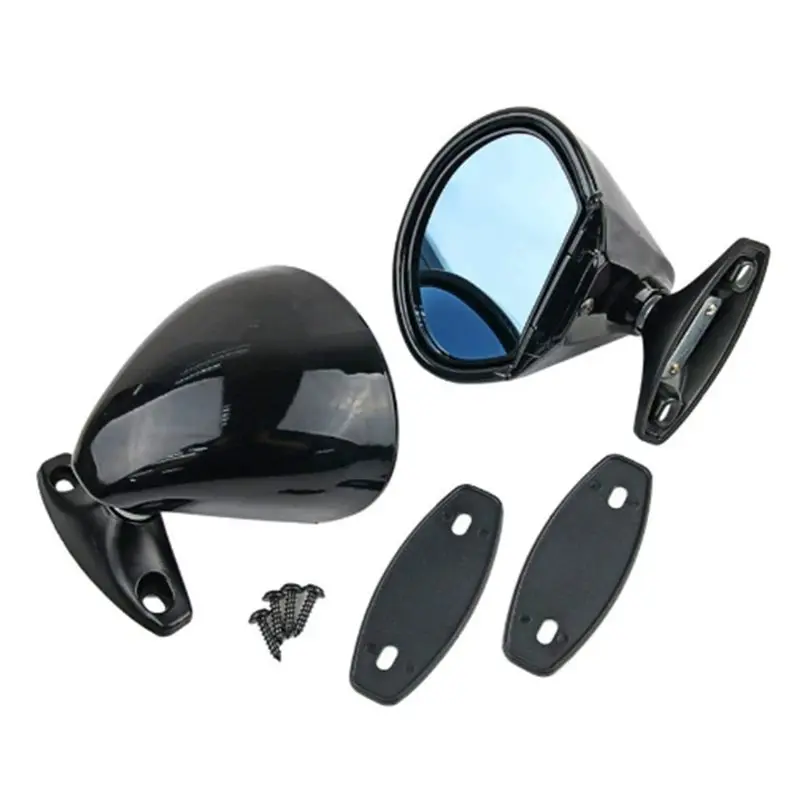 

Rearview Mirror Car Racing Mirror Universal Classic Retro Vintage NEW Style Door Side Wing View Mirror Black