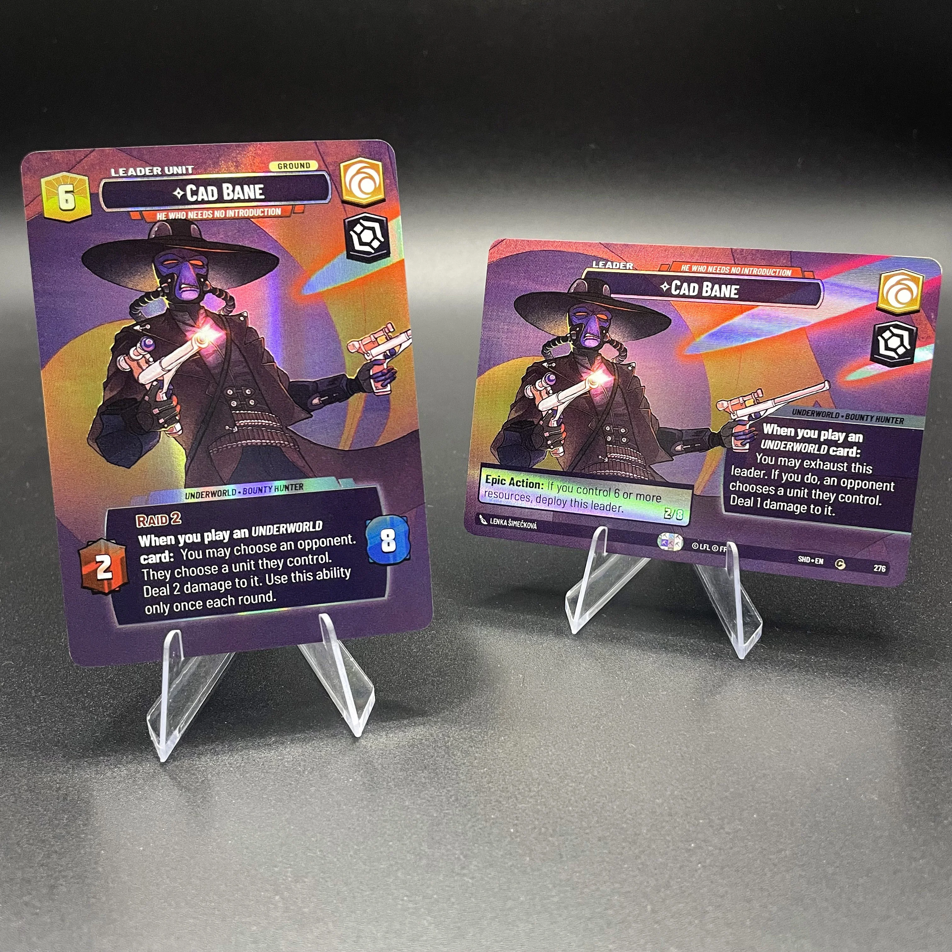 SWUDB Shadows of the Galaxy (SHD) Cards Showcase Proxy Foil Cards Maul Yoda Cad Bane Bo-Katan Kryze TCG Game Collection Cards