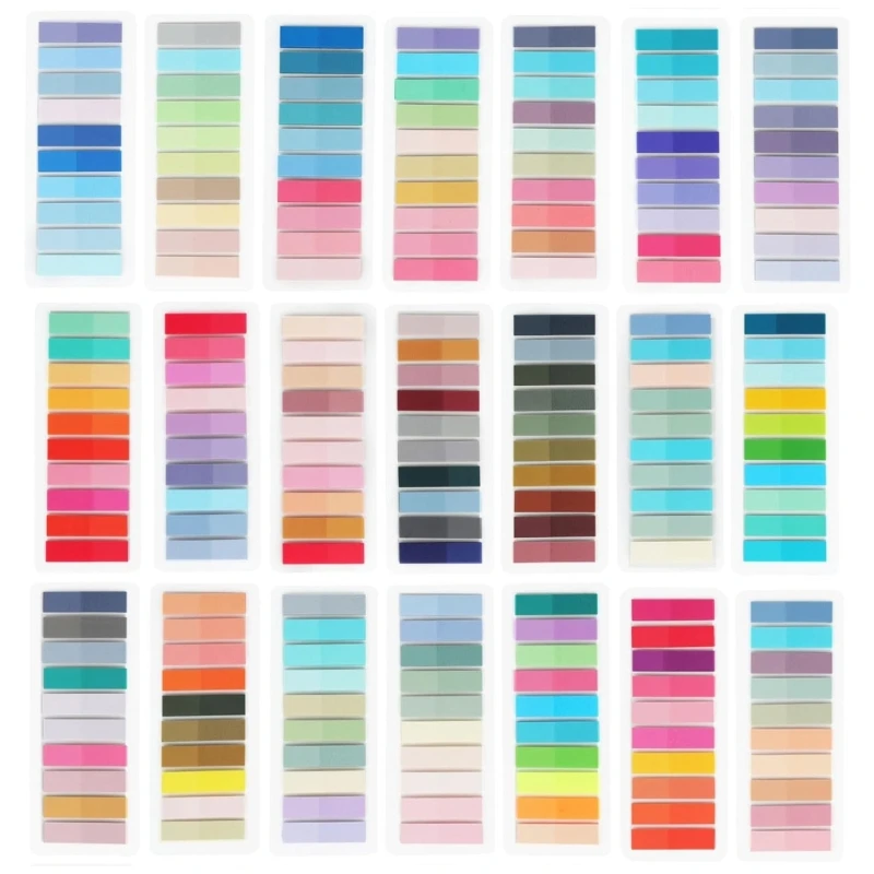 2000-4200 ชิ้นแท็บดัชนีเหนียวพร้อมไม้บรรทัด Binder, ป้ายดัชนีกาวใส